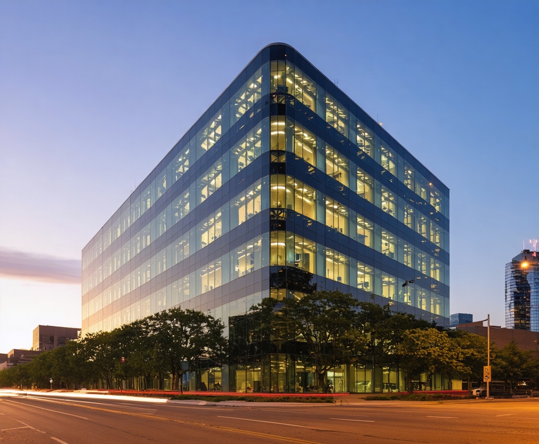 The exterior of the Tech Skills Lab building in Austin